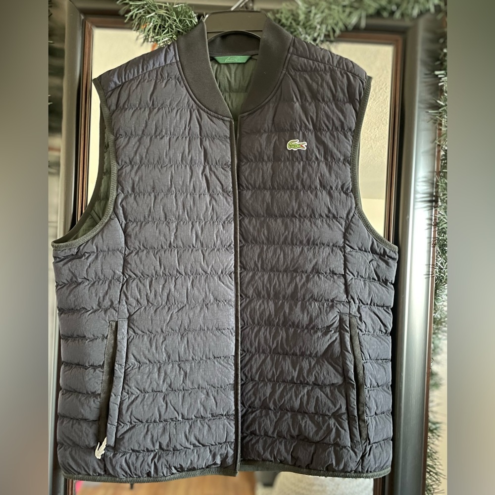 LACOSTE 🐊 Men’s Padded Water-Repellent Vest - Size: L/XL